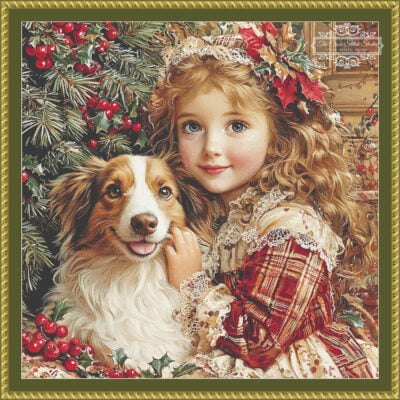 PuppyLove-575x575-v7.2-FRAMED Puppy Love - (Unique Art Factory)