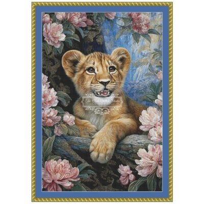 TCSS-BabyLion Baby Lion Among the Magnolias (Momart (Simonetta Zambelli))