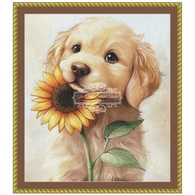 TCSS-Labrador Labrador and Sunflower (Momart (Simonetta Zambelli))