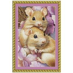 Mice Among the Flowers (CROP) (Momart (Simonetta Zambelli))