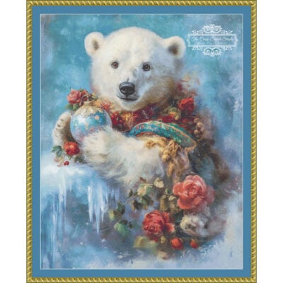 VeryMerryCub-500x630-v7.2-FRAMED Very Merry Cub - (Caravan Gallery Art)