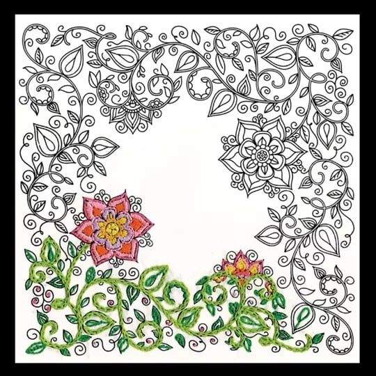Zenbroidery Printed Fabric - Garden