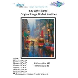 City Lights Large (Mark Keathley/Artecy) - 25 count EC ready-to-ship kit (PDF included)
