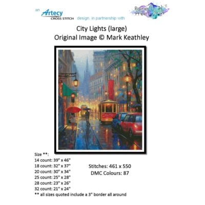 City Lights Large (Mark Keathley/Artecy) - 25 count EC ready-to-ship kit (PDF included)