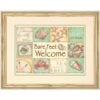 Stamped/Printed Cross Stitch Kit: Bare Feet Welcome