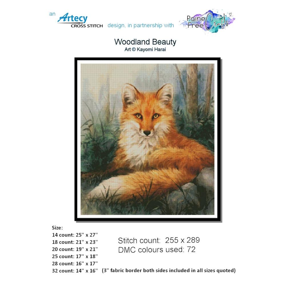 Woodland Beauty (Kayomi Harai/Artecy) - 18 count EC ready-to-ship kit (PDF included)