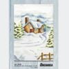 Orch6208-a Cross Stitch Kit: Greetings Card: House in Winter