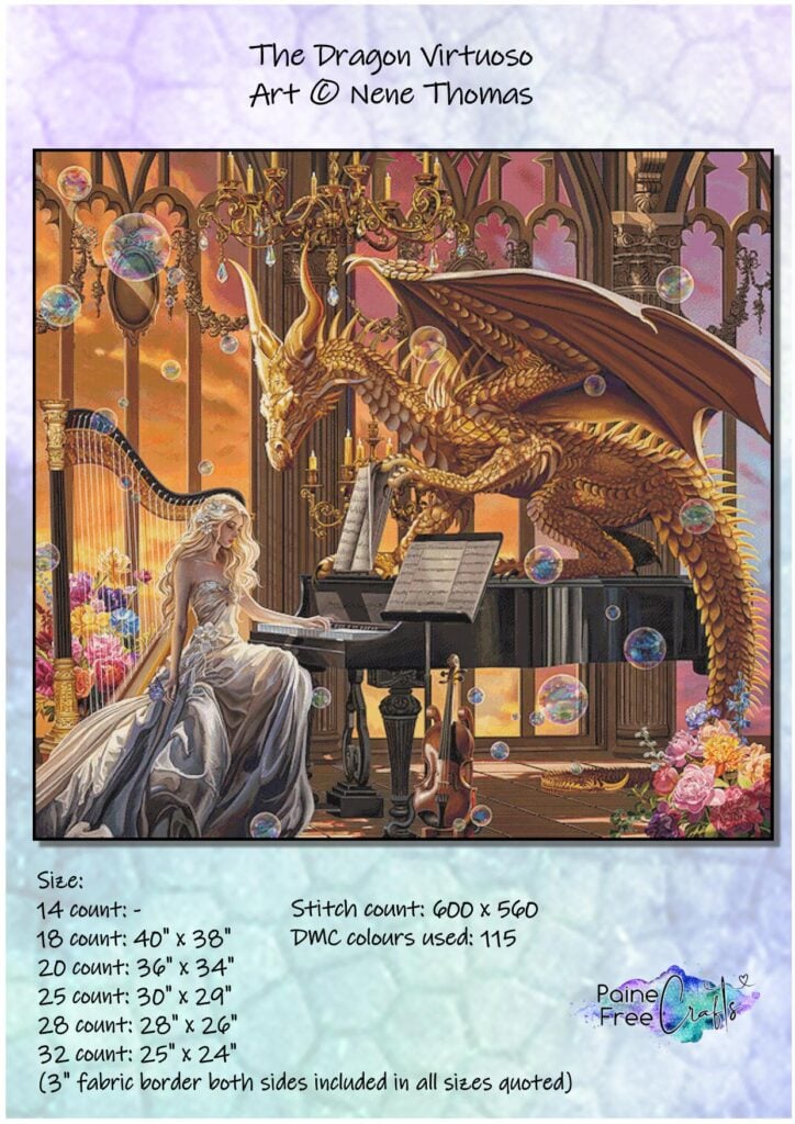 Dragon Virtuoso (Nene Thomas/PFC) - 25 count EC ready-to-ship kit (PDF included)